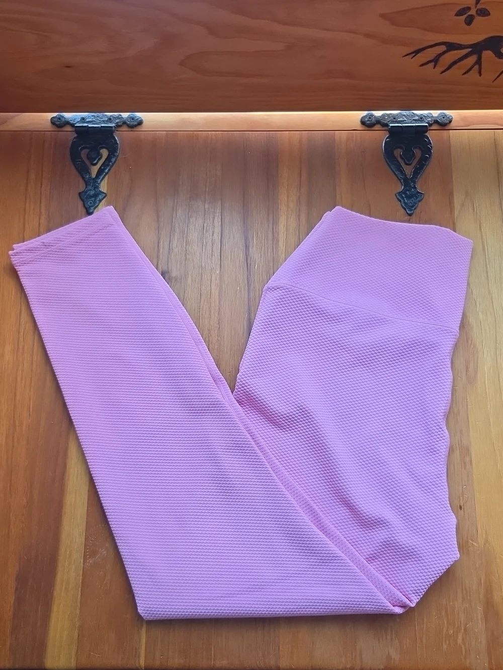 NWT BEACH RIOT Piper Berry Love pink Waffle Legging size XL